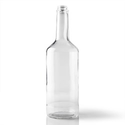32 oz Glass Long Neck, Round, Flint, 28-405 