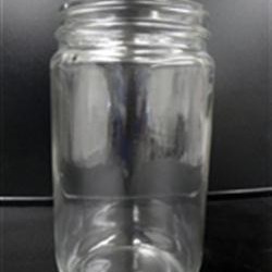 32 oz Glass Jar, Round, Flint, 89-400 GPI finish Clear Coating