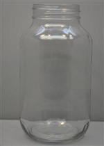 40 oz Glass Jar, Round, Flint, 70-450