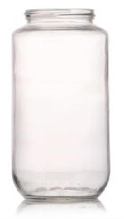 33 oz Glass Jar, Round, Flint, 70-405
