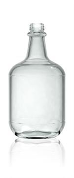 3 ltr Glass Carboy, Round, Champagne Green, 30Ropp finish 3009