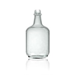 3 ltr Glass Carboy, Round, Champagne Green, 30Ropp finish 3009 