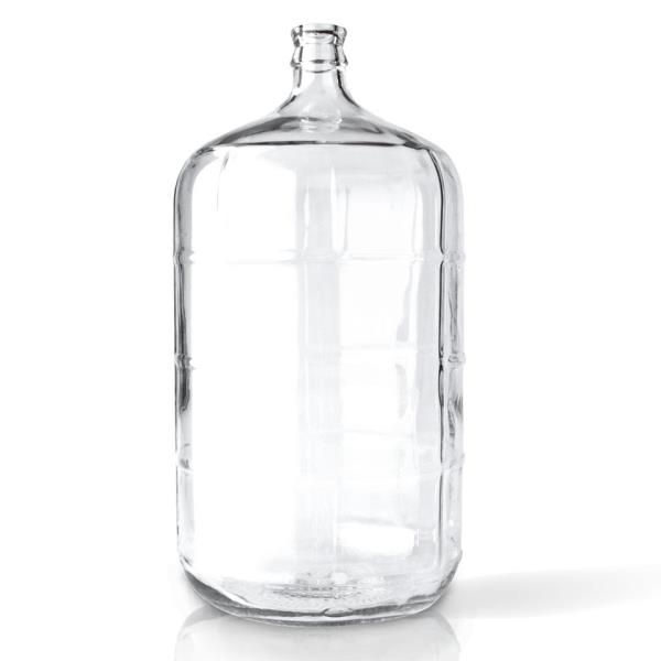 6 gal Glass Carboy, Round, Flint, 30mm Cork finish