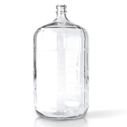 6 gal Glass Carboy, Round, Flint, 30mm Cork finish 