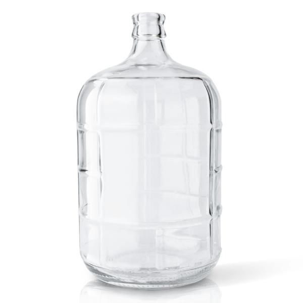 3 gal Glass Carboy, Round, Flint, 30mm Cork finish 