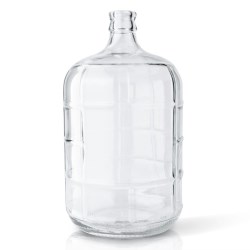 3 gal Glass Carboy, Round, Flint, 30mm Cork finish 
