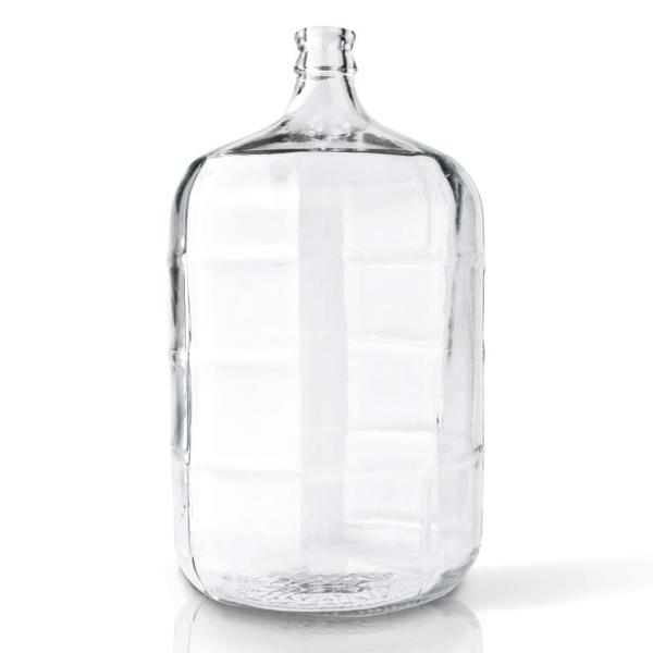 5 gal Glass Carboy, Round, Flint, 30mm Cork finish 