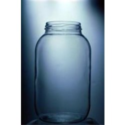 64 oz Glass Jar, Round, Flint, 83-405 