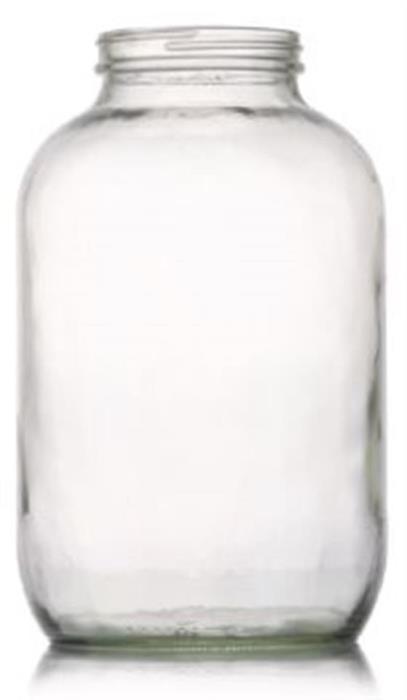 1 gal Glass Jar, Round, Flint, 89-405 