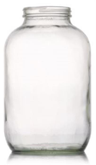 1 gal Glass Jar, Round, Flint, 89-405
