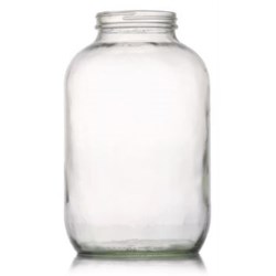 1 gal Glass Jar, Round, Flint, 89-405 