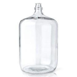 6.5 gal Glass Carboy, Round, Flint, 53mm CORK finish 