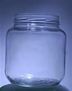 64 oz Glass Jar, Round, Flint, 110-405