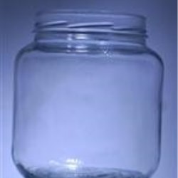 64 oz Glass Jar, Round, Flint, 110-405