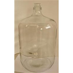 6.5 gal Glass Carboy, Round, Georgia Green, 65.13mm finish 