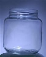 64 oz Glass Jar, Round, Flint, 110-2070