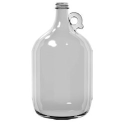 128 oz Glass Handleware, Round, Flint, 38-405 Finger Hole