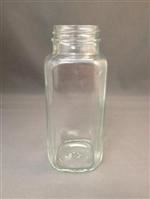 8 oz Glass Jar, Square, Flint, 43-400