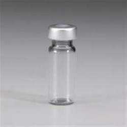 2 cc Glass Vial, Round, Flint, 13Special finish Sterile Gray Stopper