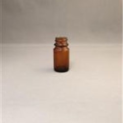 8.5 cc Glass Packer, Round, Amber, 20-400
