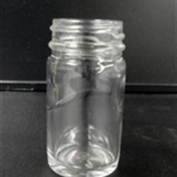 4.5 oz Glass Jar, Round, Flint, 48-400 GPI finish 