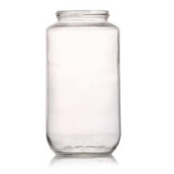 32 oz Glass Jar, Round, Flint, 70-400