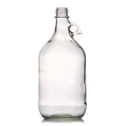 2.5 ltr Glass Handleware, Round, Amber, 38-434
