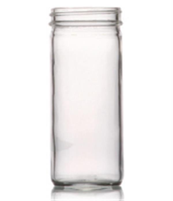 8 oz Glass Jar, Round, Flint, 58-400 