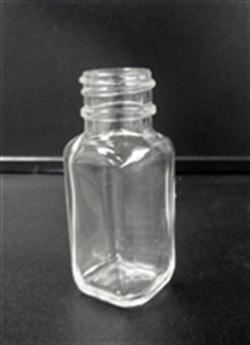 0.5 oz Glass Jar, Square, Flint, 20-400 GPI finish