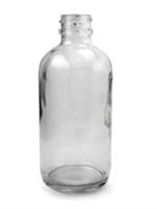 4 oz Glass Boston Round, Round, Flint, 22-400