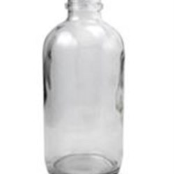 4 oz Glass Boston Round, Round, Flint, 22-400