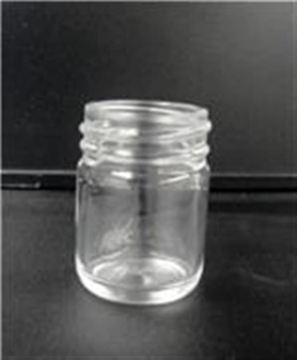 1 oz Glass Jar, Round, Flint, 43-400