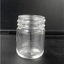 1 oz Glass Jar, Round, Flint, 43-400