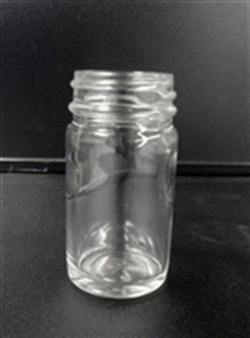 1 oz Glass Jar, Round, Flint, 33-400 GPI finish Straight Sided