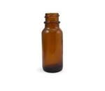 0.5 oz Glass Boston Round, Round, Amber, 18-400 GPI finish Sloped Shoulder