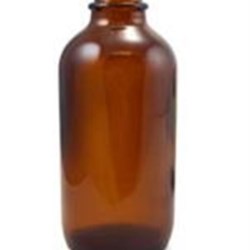 4 oz Glass Boston Round, Round, Amber, 22-400