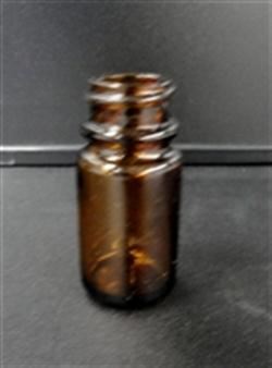 15 cc Glass Packer, Round, Amber, 28-400 GPI finish