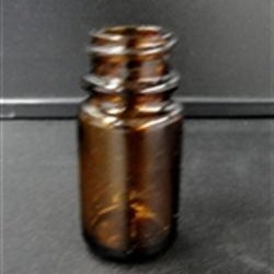 15 cc Glass Packer, Round, Amber, 28-400 GPI finish