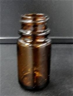 30 cc Glass Packer, Round, Amber, 28-400 GPI finish