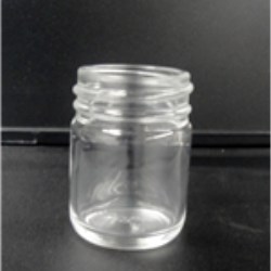 1 oz Glass Jar, Round, Flint, 38-400 GPI finish Slim 
