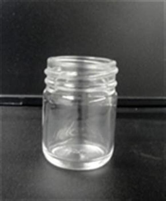2 oz Glass Jar, Round, Flint, 53-400 