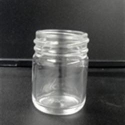 6 oz Glass Jar, Round, Flint, 63-400 GPI finish Straight Sided