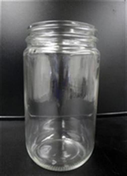 32 oz Glass Jar, Round, Flint, 89-400 