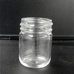 2 oz Glass Jar, Round, Flint, 53-400 GPI finish Straight Sided 