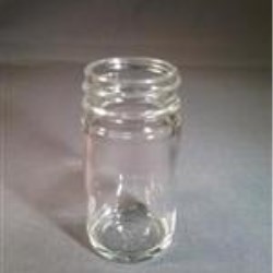 1 oz Glass Jar, Round, Flint, 33-400