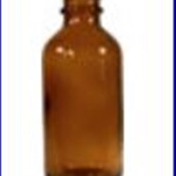 1 oz Glass Boston Round, Round, Amber, 20-400