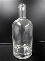 750 ml Glass Long Neck, Round, Flint, 33-400 GPI finish Heavy Weight