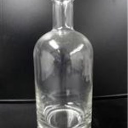 750 ml Glass Long Neck, Round, Flint, 33-400 GPI finish Heavy Weight 