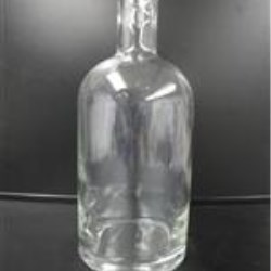 750 ml Glass Long Neck, Round, Flint, 21.5Bar Top finish Heavy Weight 