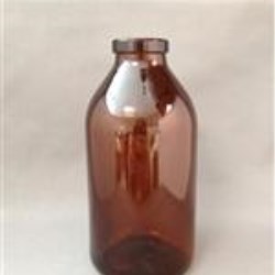 250 ml Glass Type 2 Vial, Round, Amber, 32mm Crimp finish
